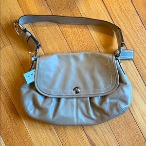 Coach Shoulder Strap, SV/Fawn Leather Purse